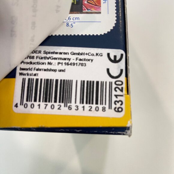 Bruder Bworld Bike Workshop Playset W/ Accessories & Cyclist Figurine 1:16 Scale - Picture 4 of 11